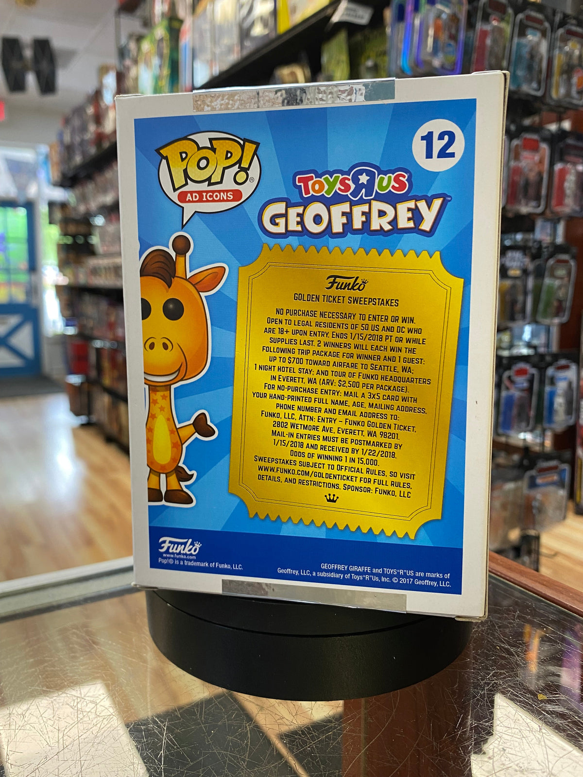 Geoffrey Golden Ticket #12 (Funko Pop, Ad Icons) EXCLUSIVE product image 3, provided for visual reference and product detail