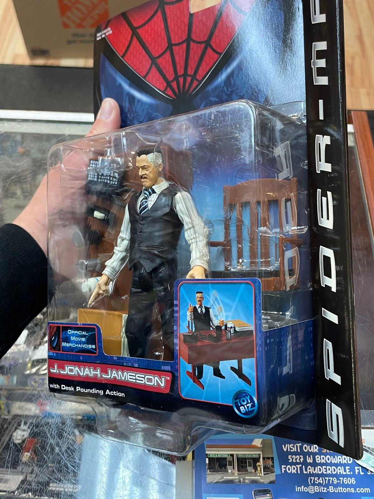 J. Jonah Jameson Series 1 (Vintage Spider-Man, Toy Biz) SEALED product image 5, provided for visual reference and product