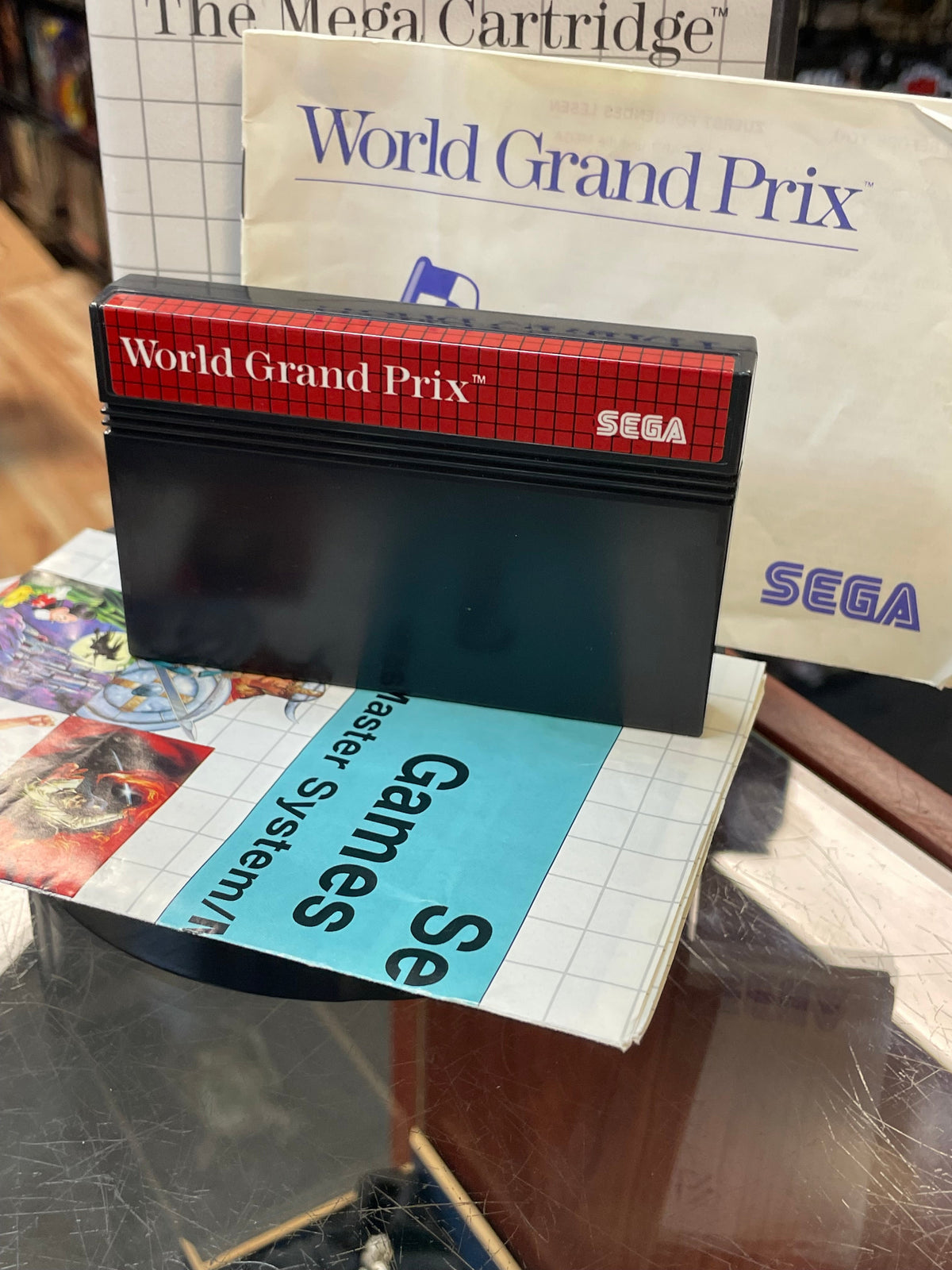 World Grand Prix (SEGA Master System SMS, Video Games) **COMPLETE** product image 2, provided for visual reference and