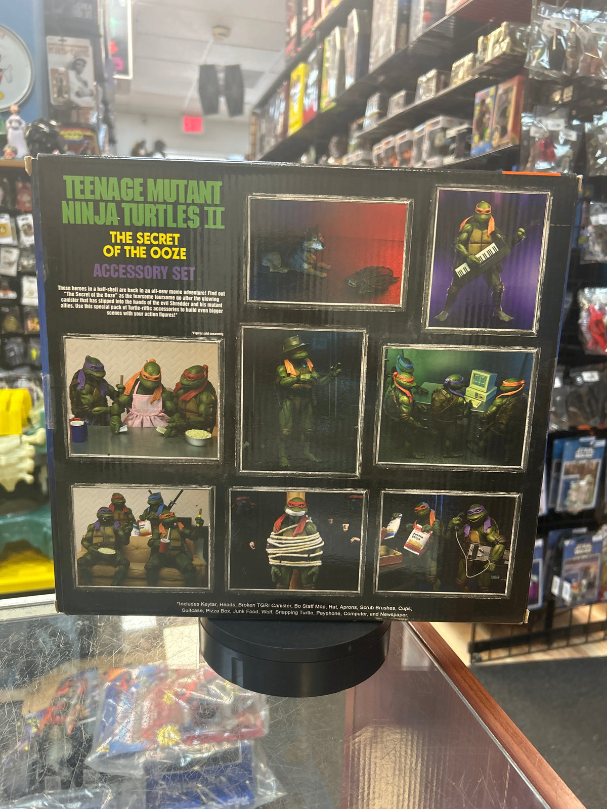 Secret of the Ooze Accessory Set (TMNT Ninja Turtles, NECA) **SEALED** product image 4, provided for visual reference and