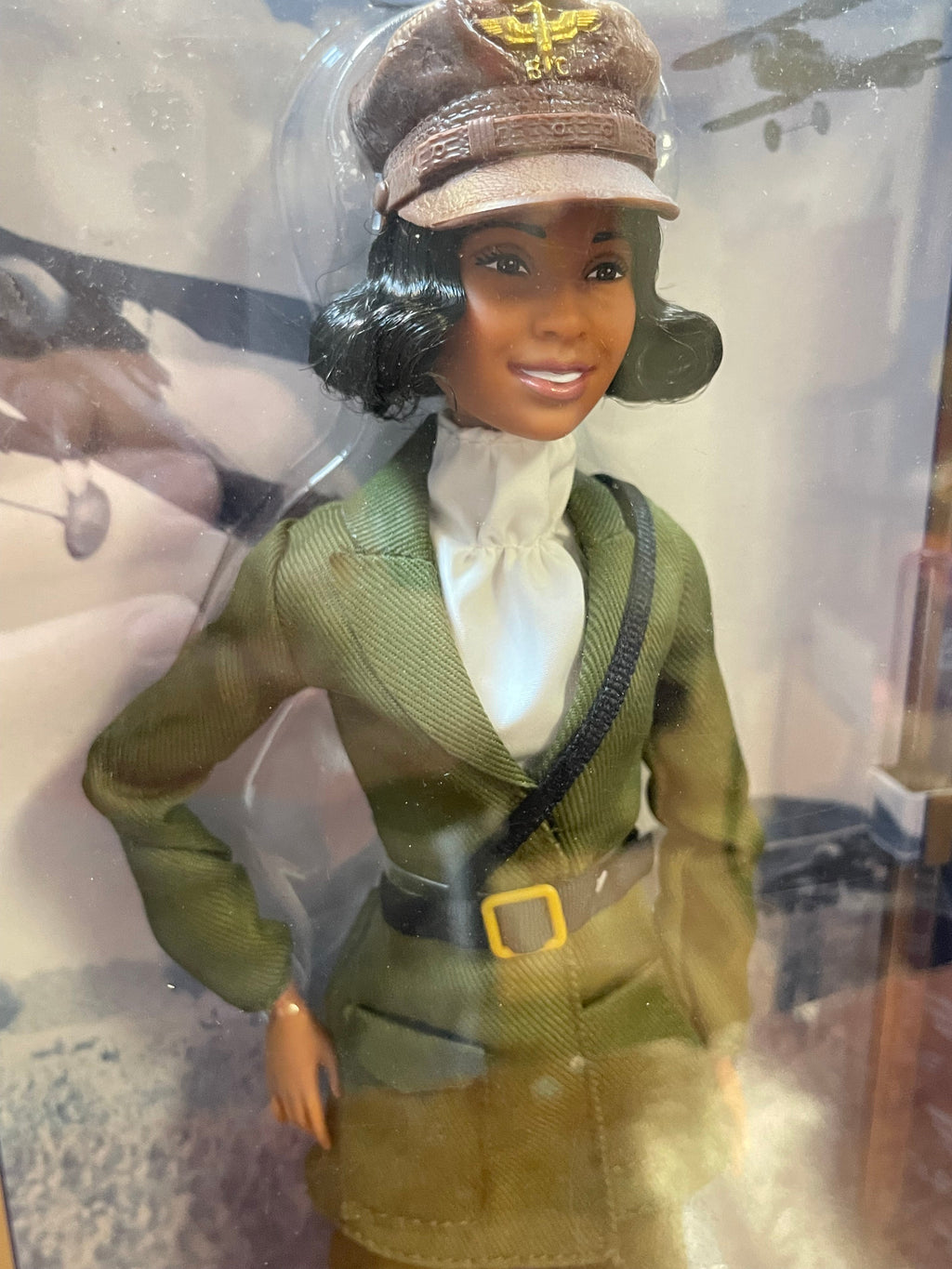 Inspiring Bessie Coleman HJX37 (Vintage Barbie, Mattel) SEALED product image 4, provided for visual reference and product