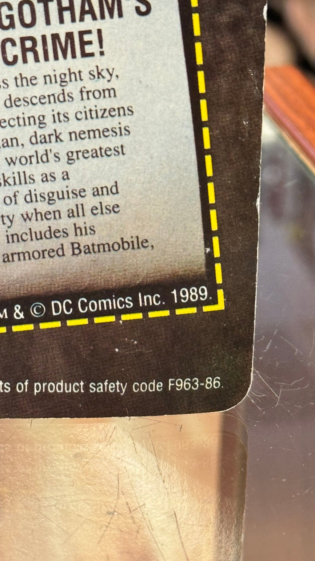 Batman 89 Bat-Rope (Vintage Batman, Toy Biz) Sealed product image 10, provided for visual reference and product detail review