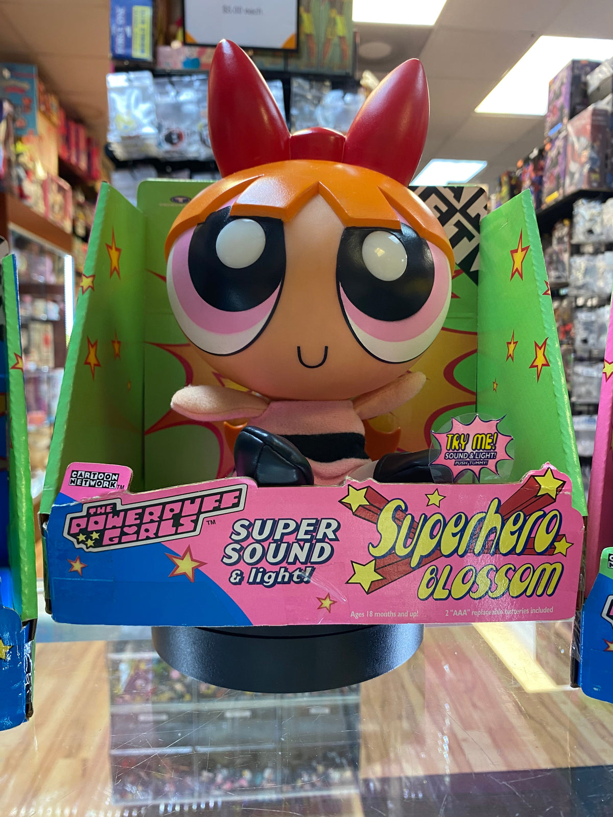 Super Sound & Lights Bubbles Blossom Buttercup (Power Puff Girls, Trendmasters) NEW product image 3, provided for visual