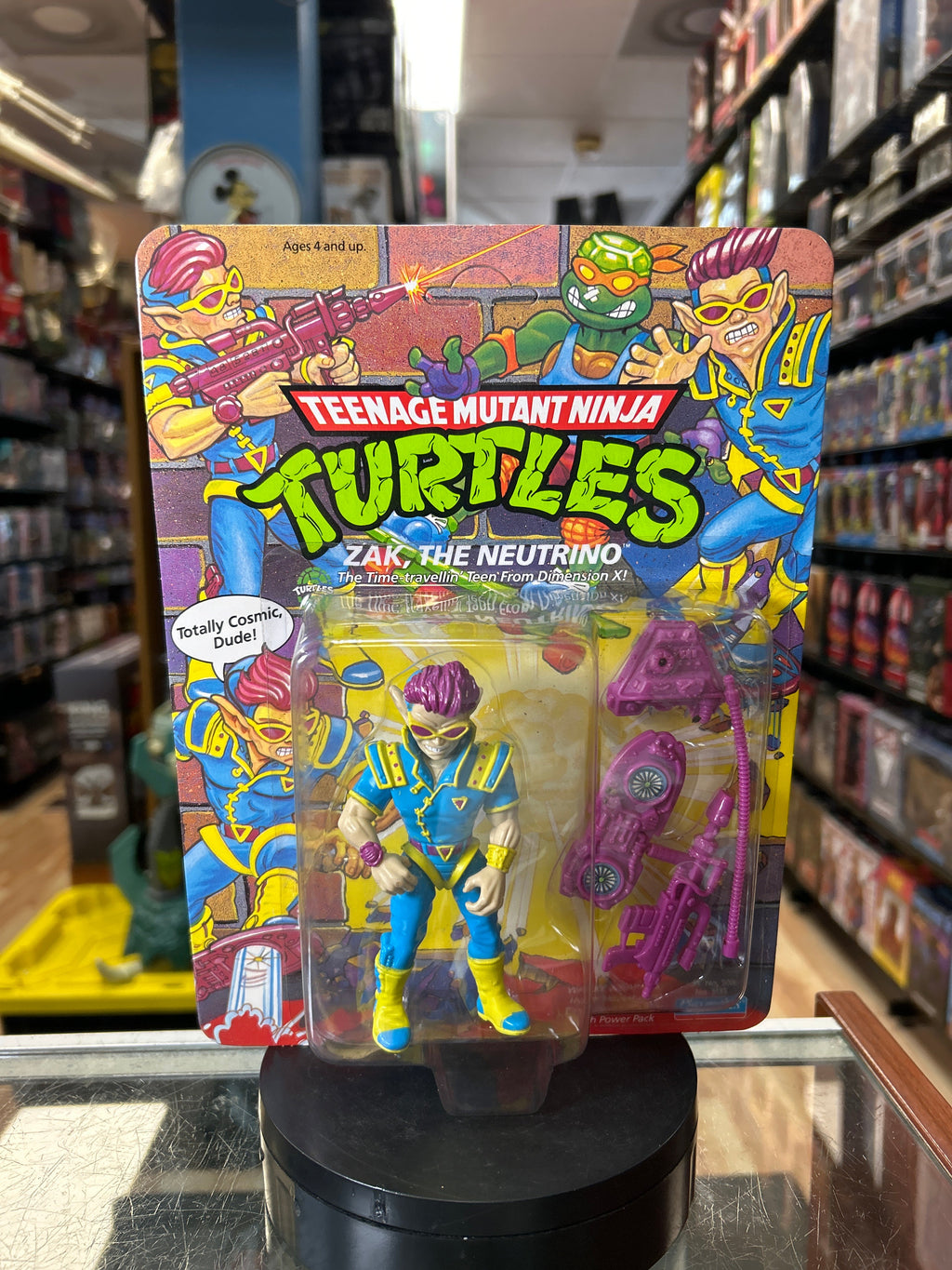 Zak The Neutrino (Vintage TMNT Ninja Turtles, Playmates) **SEALED** product image 1, provided for visual reference and