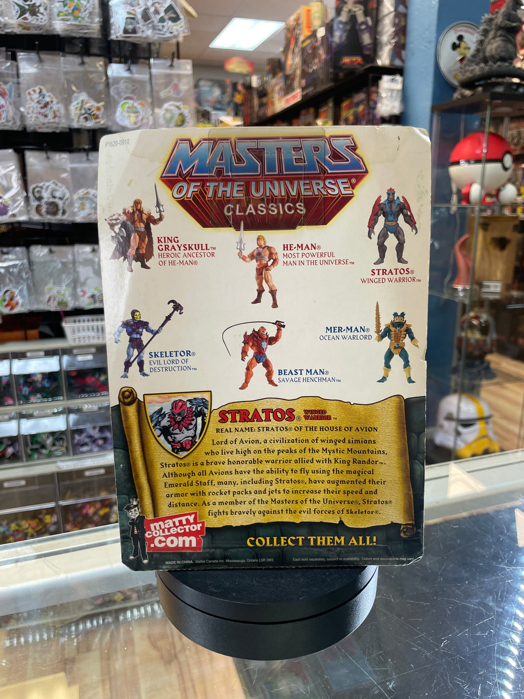 Stratos (MOTU Classics, Mattel) **SEALED** product image 4, provided for visual reference and product detail review