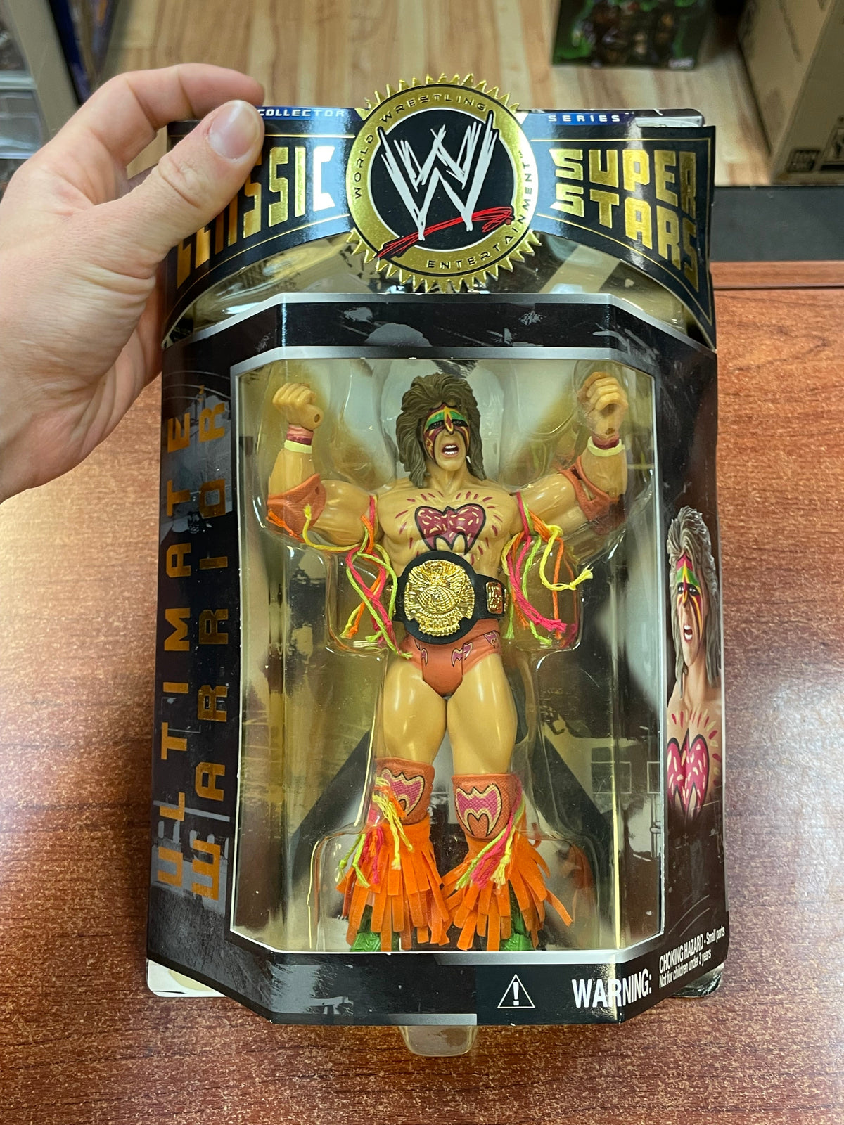 Ultimate Warrior Orange (WWF Classic Superstars, Jakks) **SEALED** product image 3, provided for visual reference and