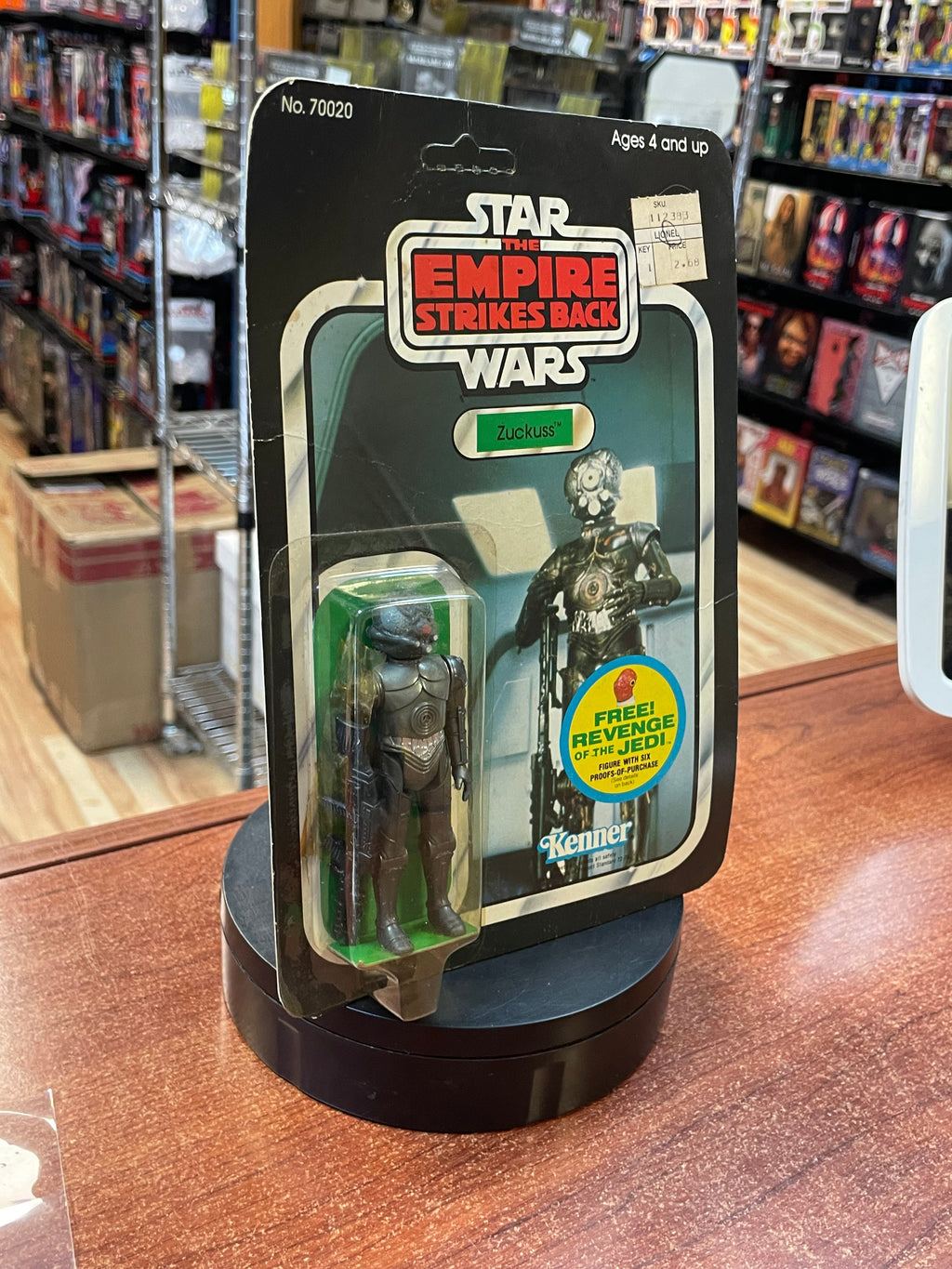 Zuckuss ESB 9507 (Vintage Star Wars, Kenner) **SEALED** product image 2, provided for visual reference and product detail