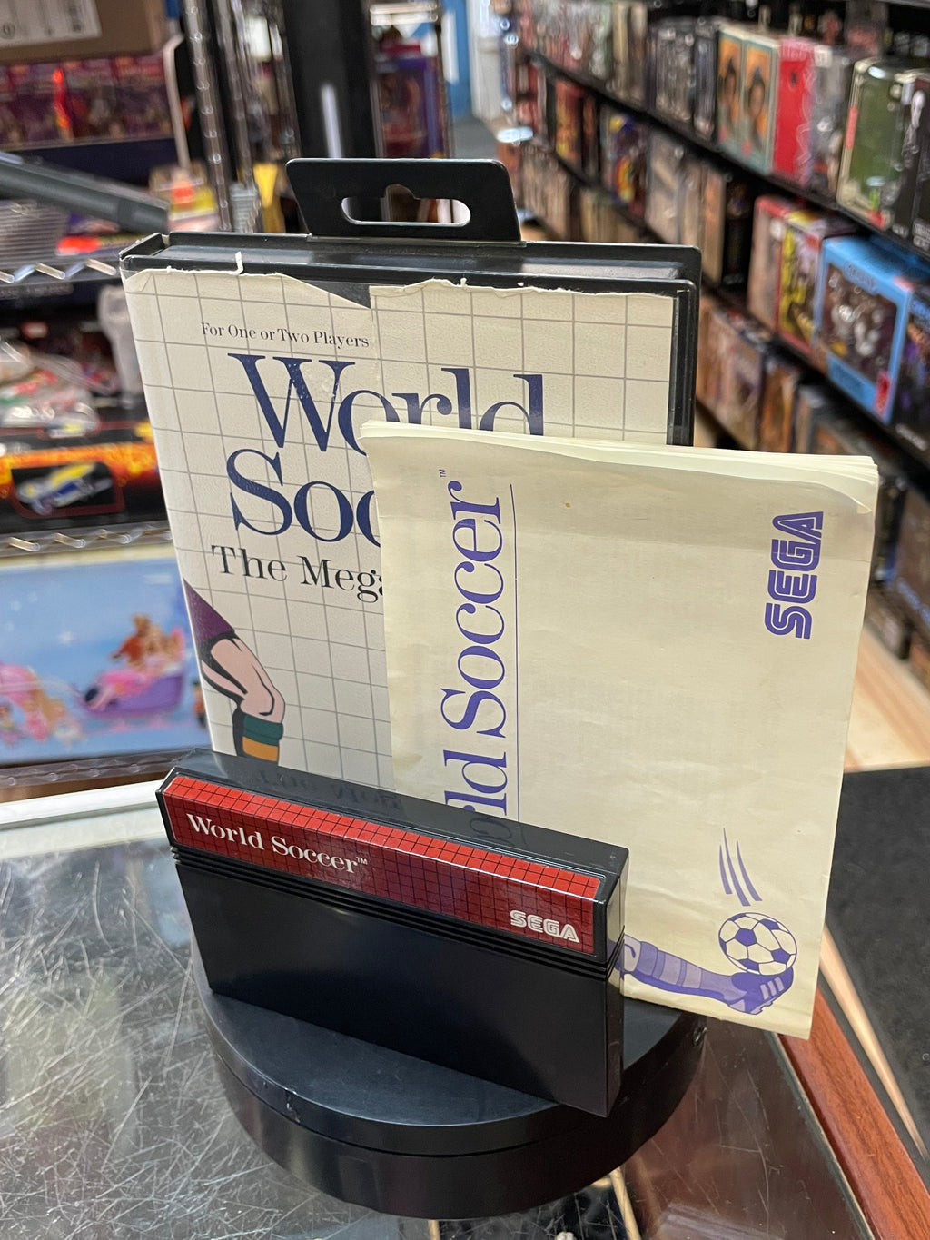 World Soccer (SEGA Master System SMS, Video Games) **COMPLETE** product image 2, provided for visual reference and product