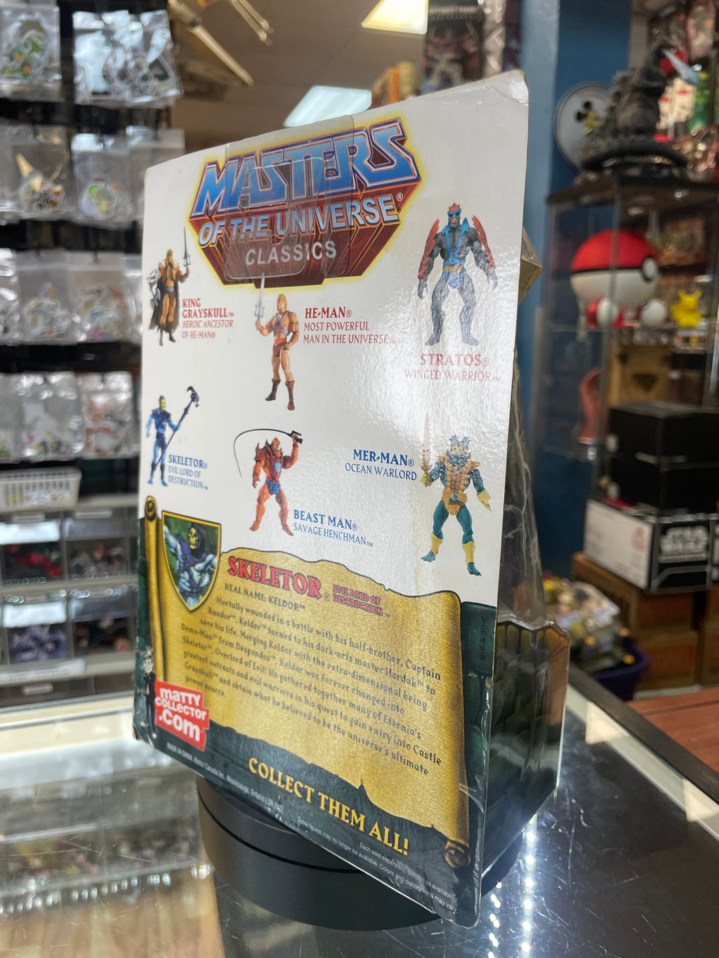 Skeletor (MOTU Classics, Mattel) **SEALED** product image 3, provided for visual reference and product detail review