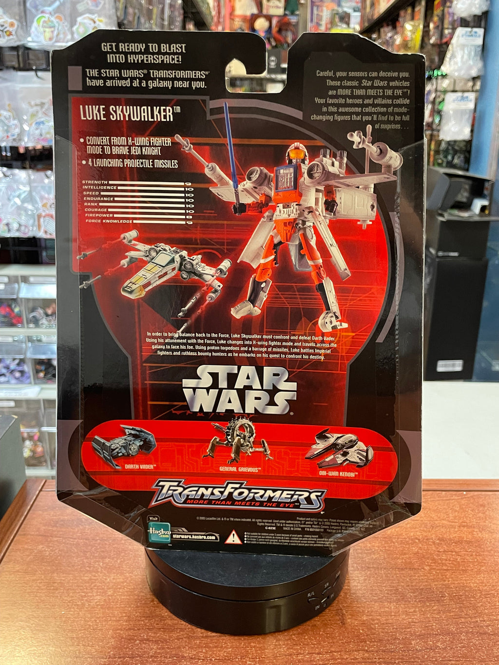 Luke Skywalker X-Wingfighter (Transformers Star Wars, Hasbro) SEALED product image 5, provided for visual reference and