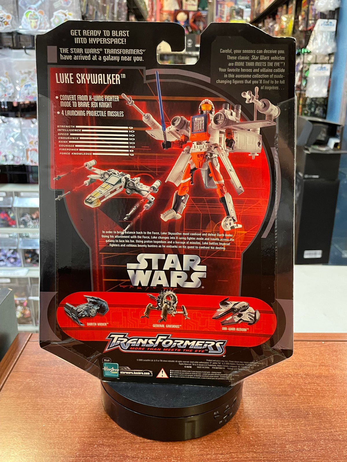 Luke Skywalker X-Wingfighter (Transformers Star Wars, Hasbro) SEALED product image 5, provided for visual reference and