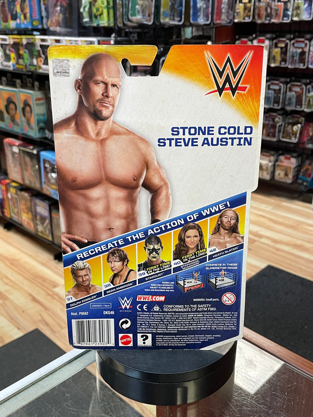 Stone Cold Steve Austin Red Braces (WWE Basic, Mattel) **SEALED** product image 2, provided for visual reference and product