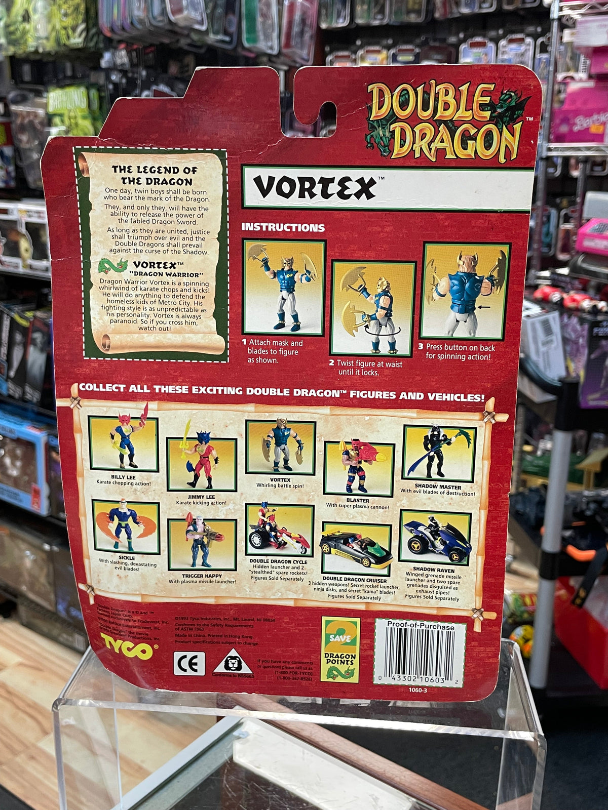 Vortex (Vintage Double Dragon, Tyco) **SEALED** product image 2, provided for visual reference and product detail review
