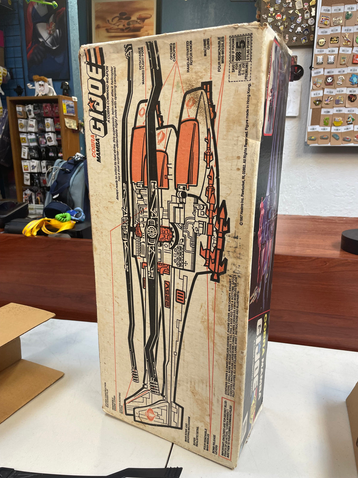 Mamba with Box (Vintage GI Joe, Hasbro) **COMPLETE** product image 61, provided for visual reference and product detail