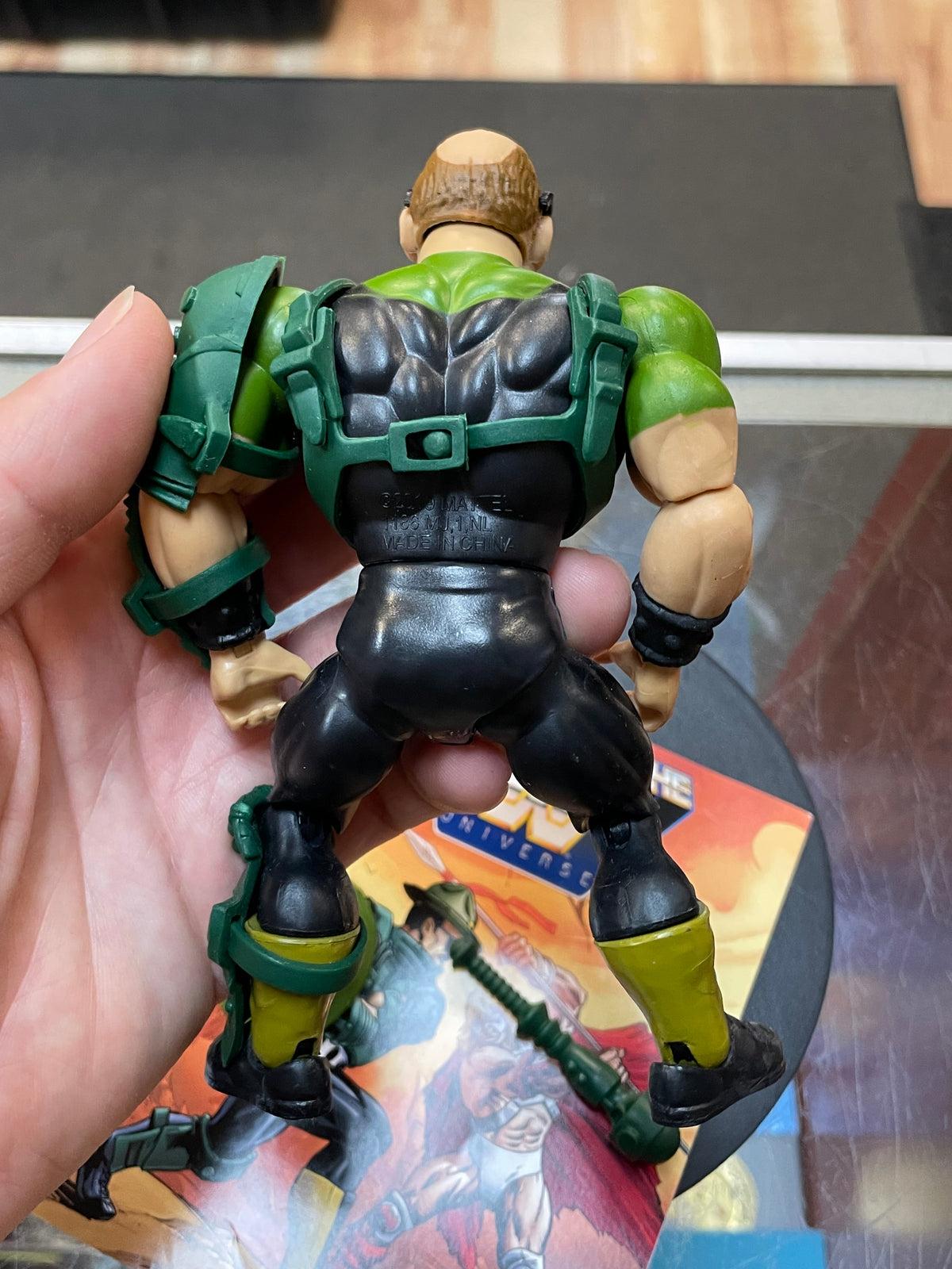 Sgt Slaughter as Man at Arms (WWE MOTU, Mattel) **COMPLETE** product image 6, provided for visual reference and product