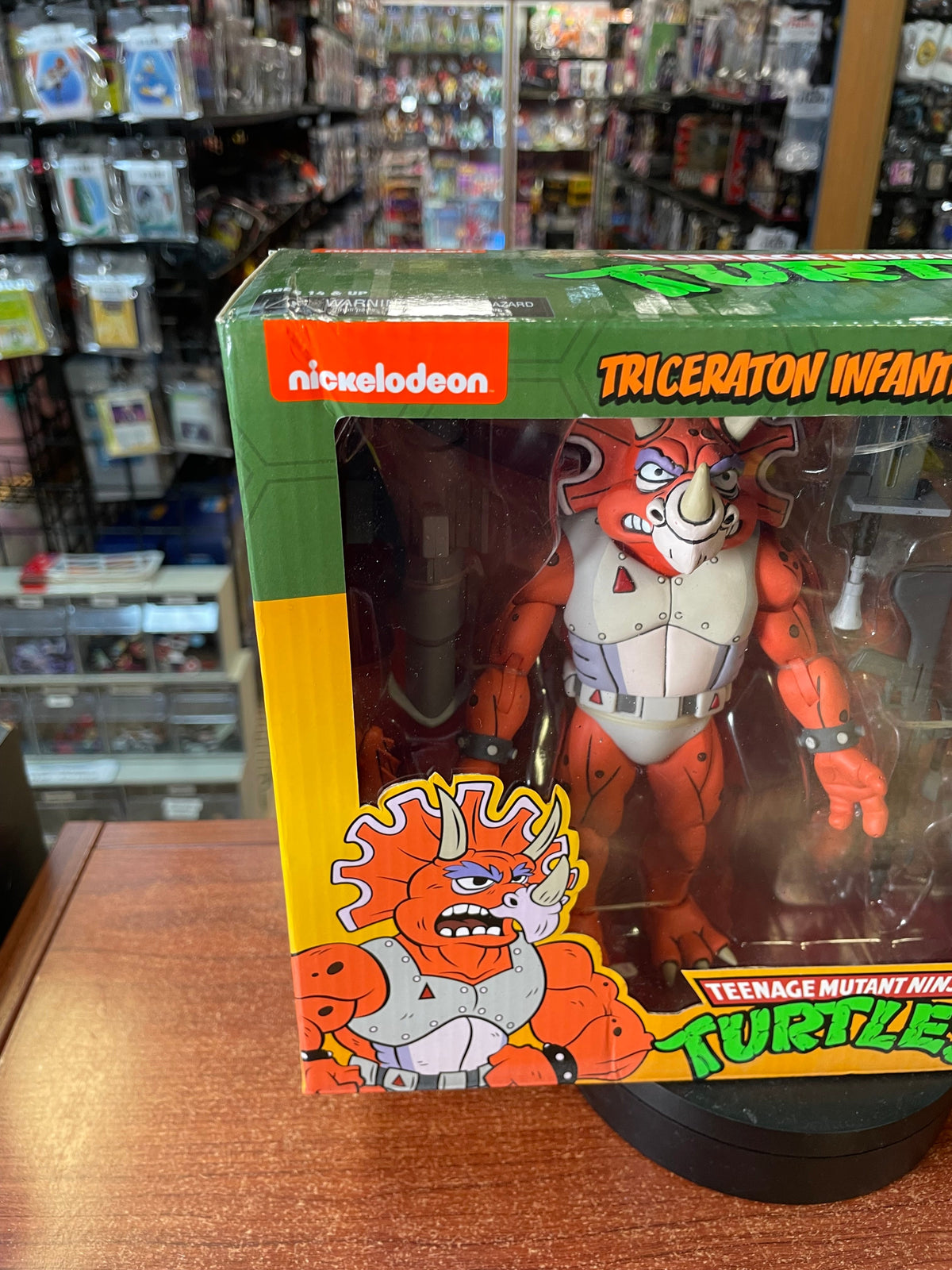 Triceraton Infantryman (NECA, TMNT Ninja Turtles) *SEALED* product image 2, provided for visual reference and product detail