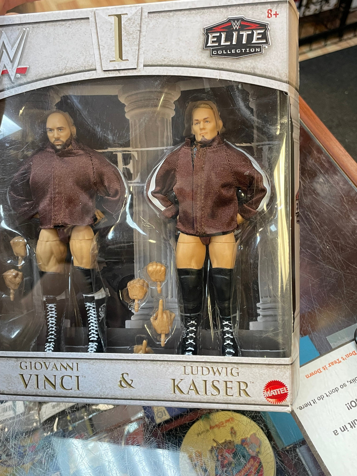 Imperium -Vinci & Kaiser- (WWE Elite, Mattel) **SEALED** product image 6, provided for visual reference and product detail