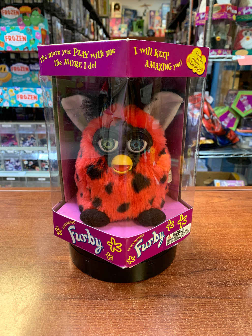 LadyBug Furby EYE ERROR (Vintage Furby, Tiger Electronics) SEALED product image 1, provided for visual reference and product