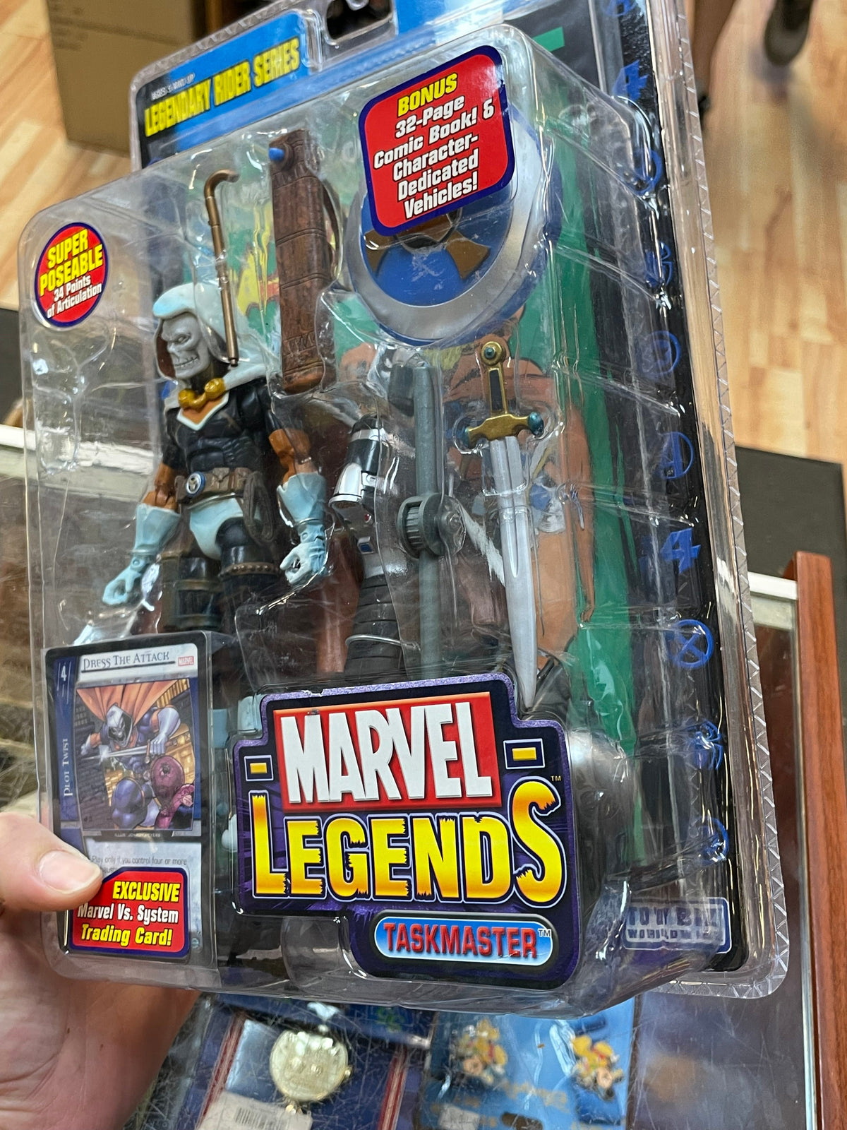 Taskmaster -Legendary Rider- (Marvel Legends, Toybiz) **SEALED** product image 5, provided for visual reference and product