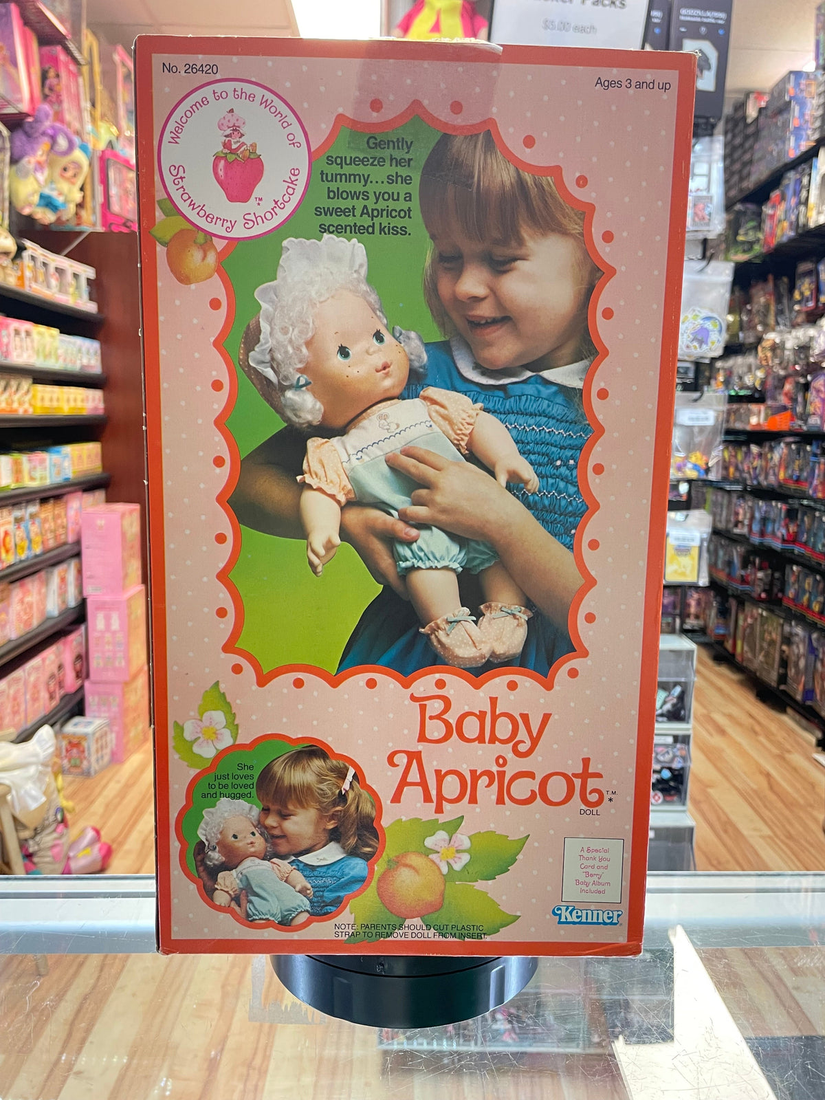 Baby Apricot Doll (Vintage Strawberry Shortcake, Kenner) **Open Box** product image 4, provided for visual reference and