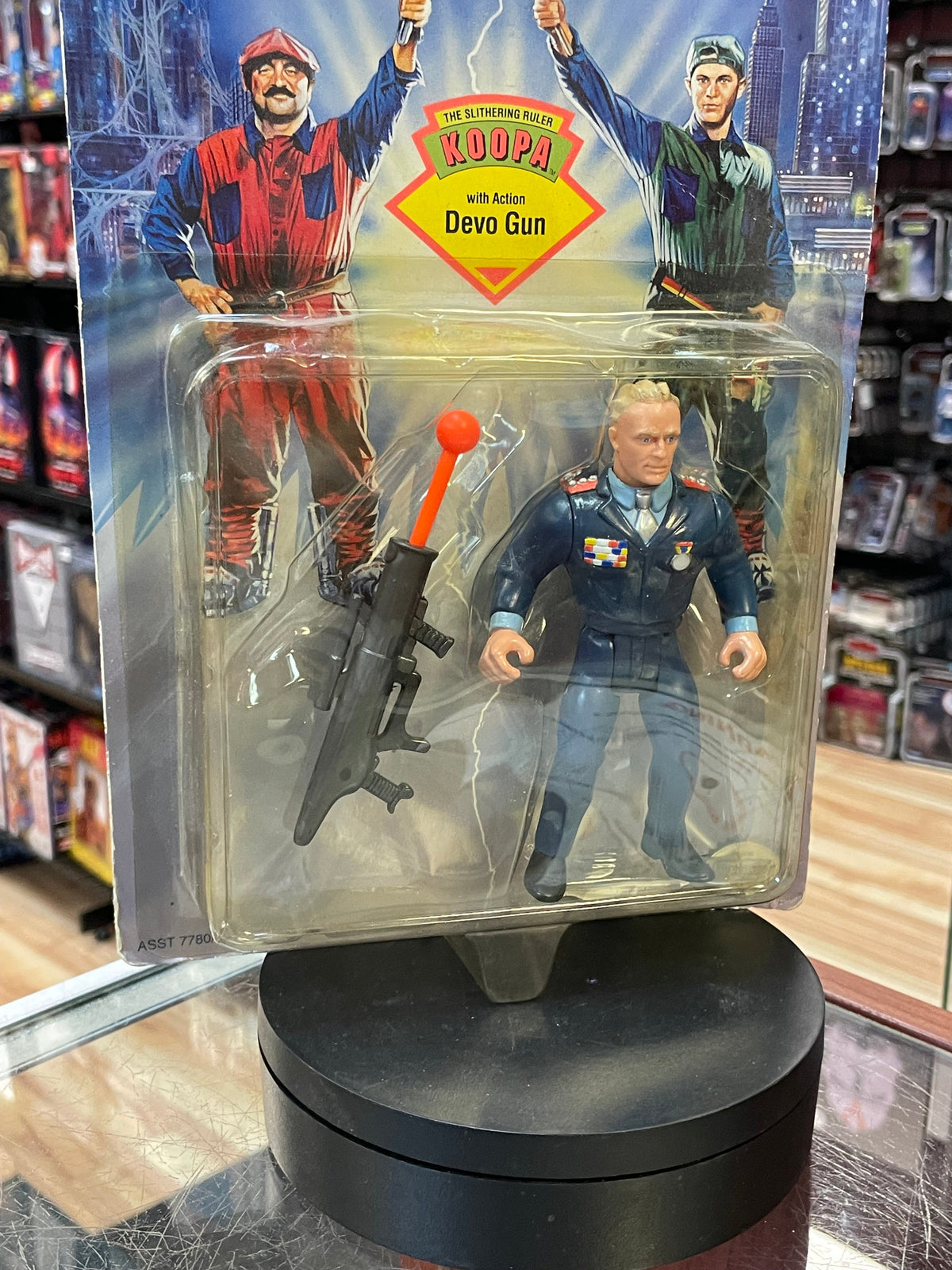 Koopa with Devo Gun (Vintage Super Mario Bros, ERTL) **SEALED** product image 2, provided for visual reference and product