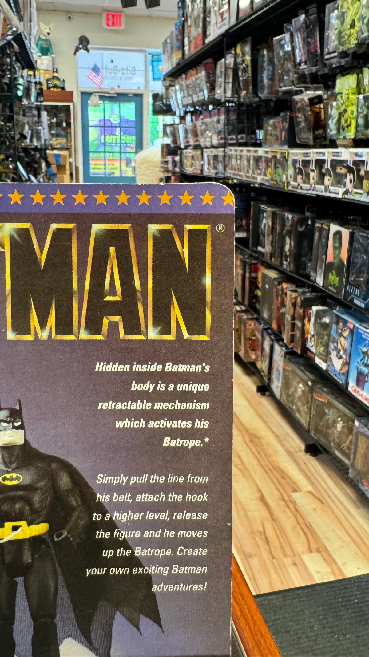 Batman 89 Bat-Rope (Vintage Batman, Toy Biz) Sealed product image 7, provided for visual reference and product detail review