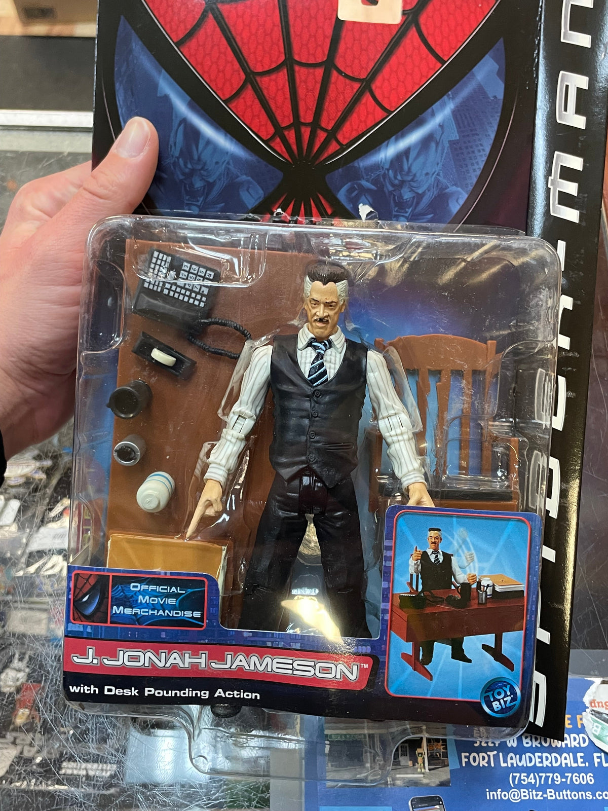 J. Jonah Jameson Series 1 (Vintage Spider-Man, Toy Biz) SEALED product image 7, provided for visual reference and product