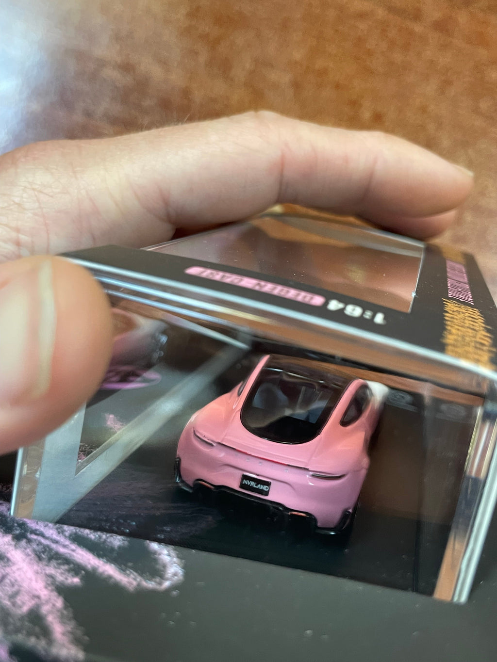 Degenerate Eggs Pink Tesla 1/64 (NVRLAND Collectibles, Diecast ) SEALED product image 4, provided for visual reference and