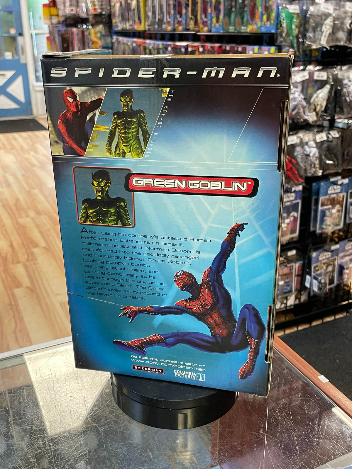 Green Goblin 12” Poseable Figure (Vintage Spider-Man, Toy Biz) SEALED product image 4, provided for visual reference and