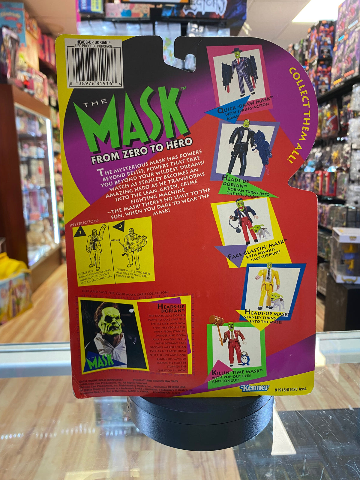 Heads Up Dorian (Vintage Mask,, Kenner) **SEALED** product image 3, provided for visual reference and product detail review