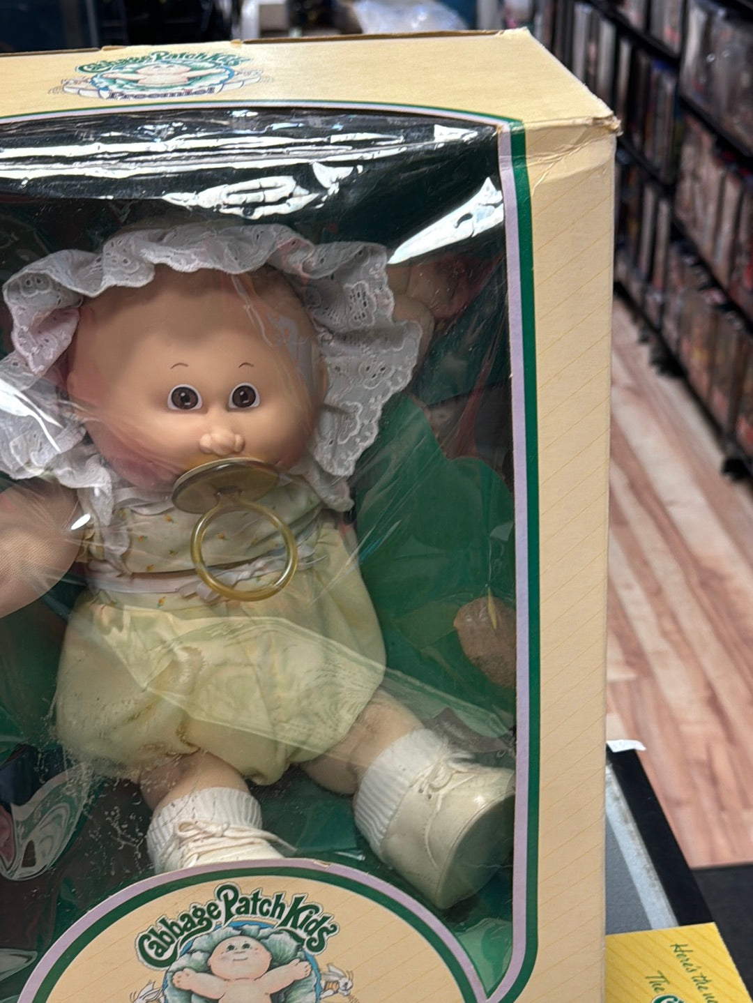 Clea Joette Preemie with Papers Box (Vintage CPK Cabbage Patch Kid, Coleco) product image 3, provided for visual reference