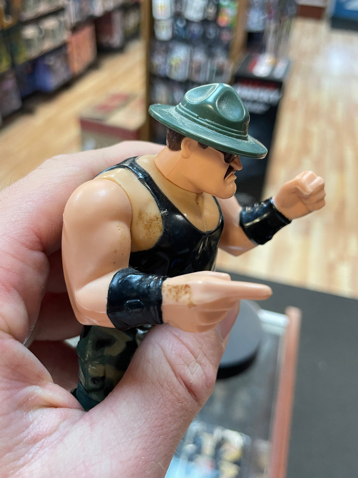 Sgt Slaughter 9185 (Vintage WWF WWE, Hasbro) **COMPLETE** product image 6, provided for visual reference and product detail
