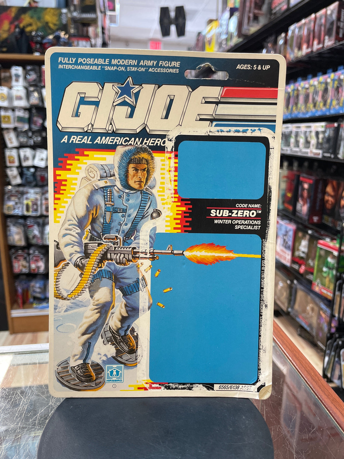 Subzero with Cardback (Vintage GI Joe, Hasbro) **COMPLETE** product image 7, provided for visual reference and product