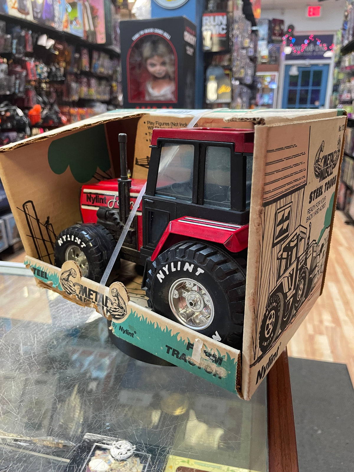 Farm Tractor Steel Tough (Vintage NYLint, Vintage Metal Muscle) Boxed product image 3, provided for visual reference and