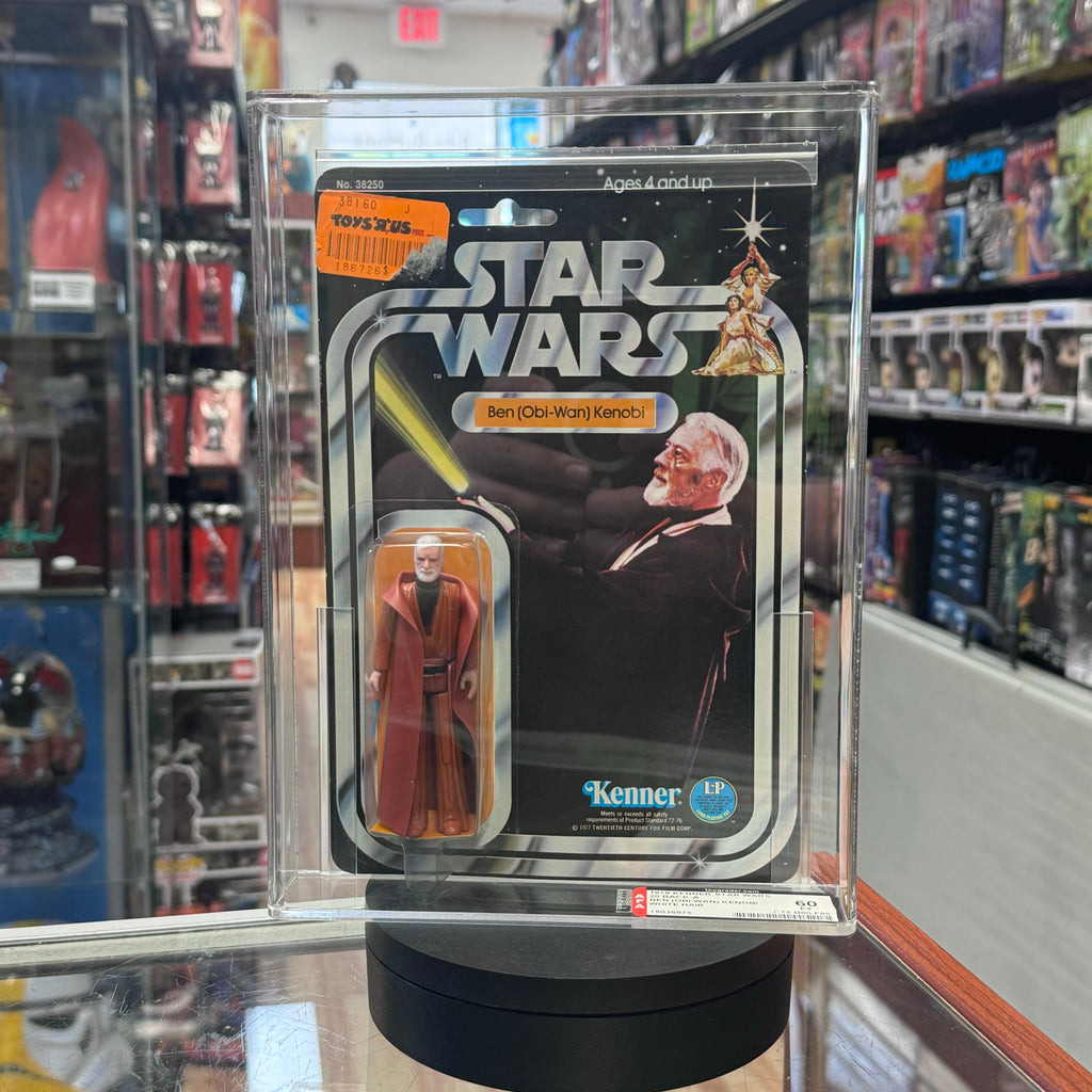 Obi Wan Kenobi White Hair ANH 20A (Vintage Star Wars, Kenner) **AFA Graded** product image 1, provided for visual reference