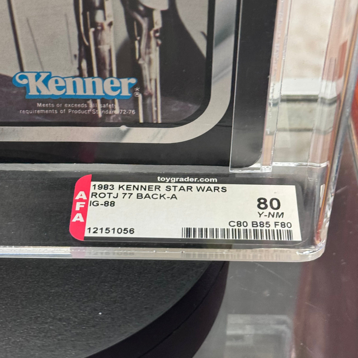 IG-88 ROTJ 77A (Vintage Star Wars, Kenner) **AFA Graded 80Y** product image 8, provided for visual reference and product
