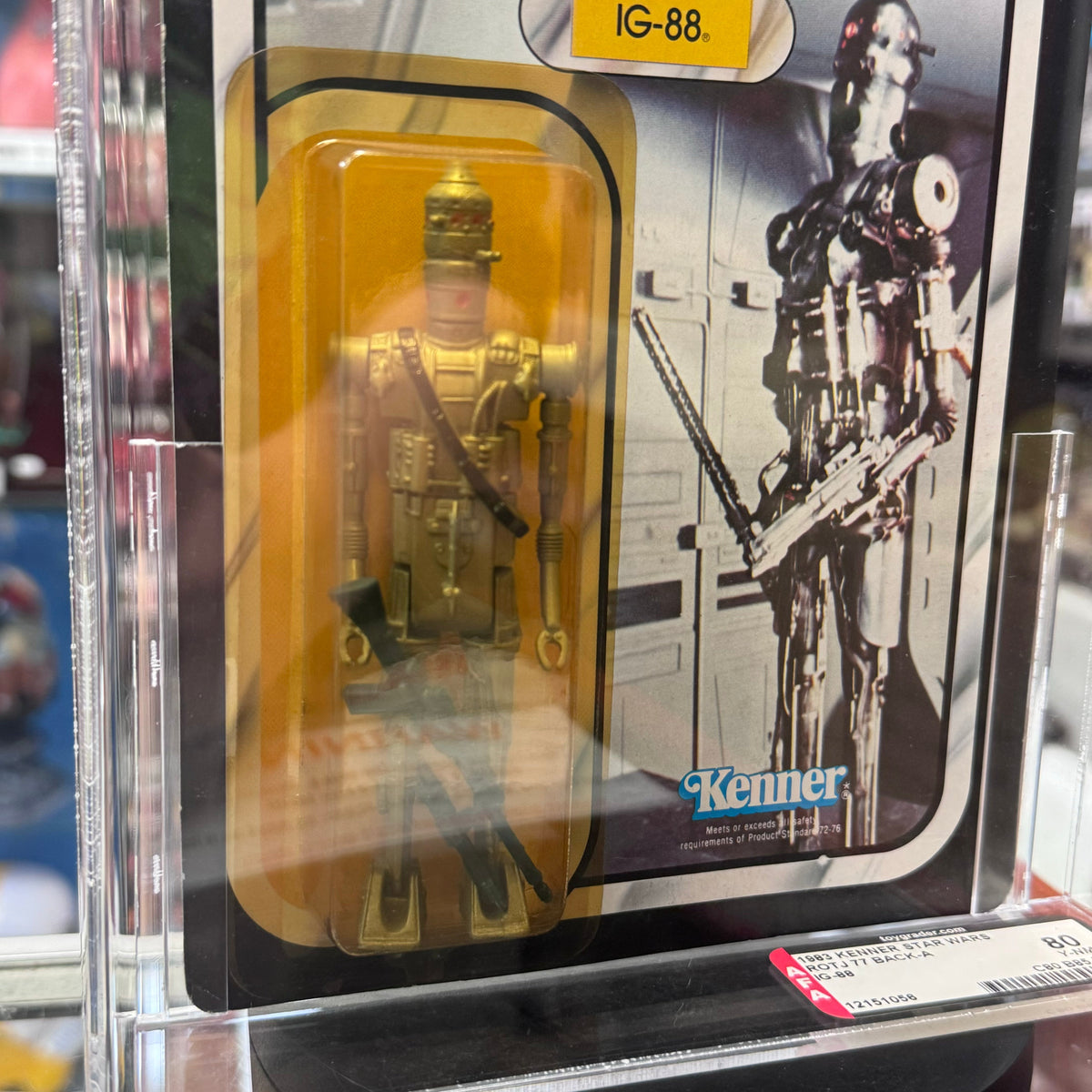 IG-88 ROTJ 77A (Vintage Star Wars, Kenner) **AFA Graded 80Y** product image 2, provided for visual reference and product
