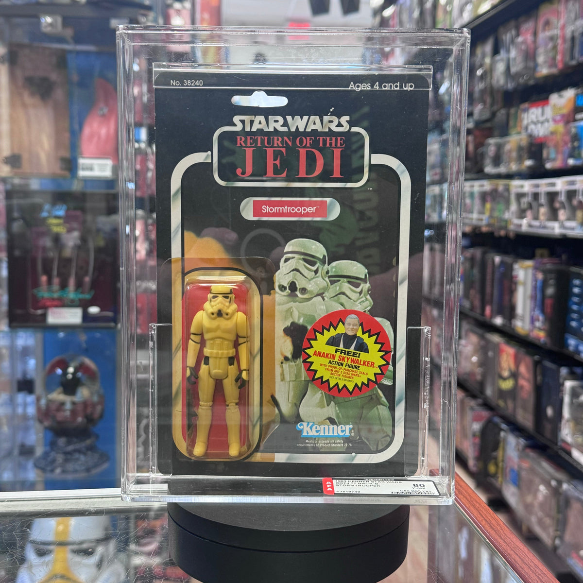 Stormtrooper ROTJ 77B (Vintage Star Wars, Kenner) **AFA Graded 80Y** product image 1, provided for visual reference and