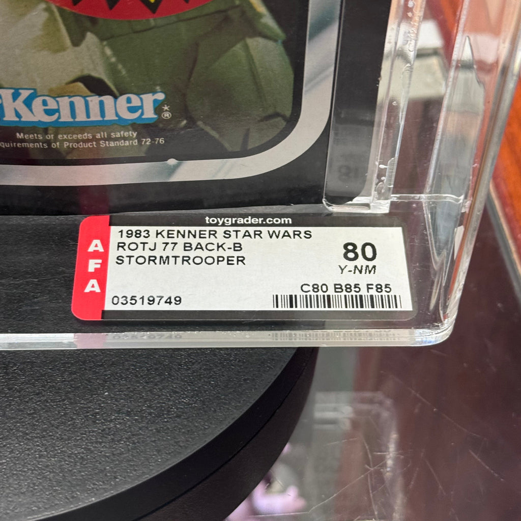 Stormtrooper ROTJ 77B (Vintage Star Wars, Kenner) **AFA Graded 80Y** product image 8, provided for visual reference and