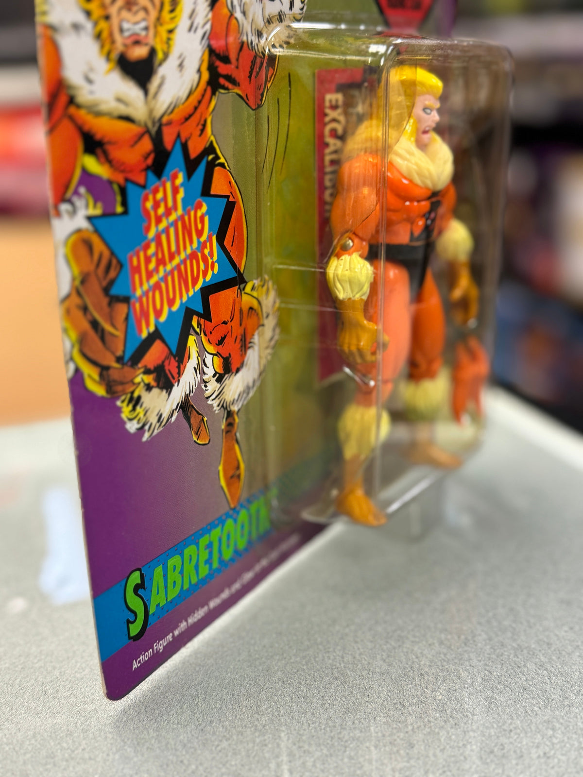 Uncanny SabreTooth 2149 (Vintage Marvel X-Men, Toybiz) SEALED product image 7, provided for visual reference and product