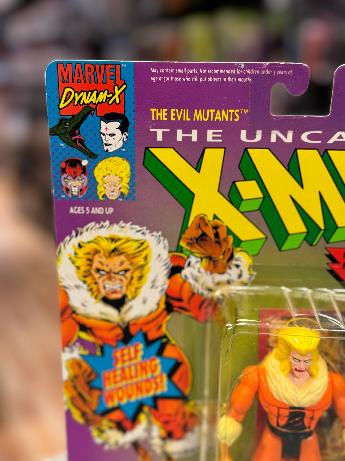 Uncanny SabreTooth 2149 (Vintage Marvel X-Men, Toybiz) SEALED product image 2, provided for visual reference and product