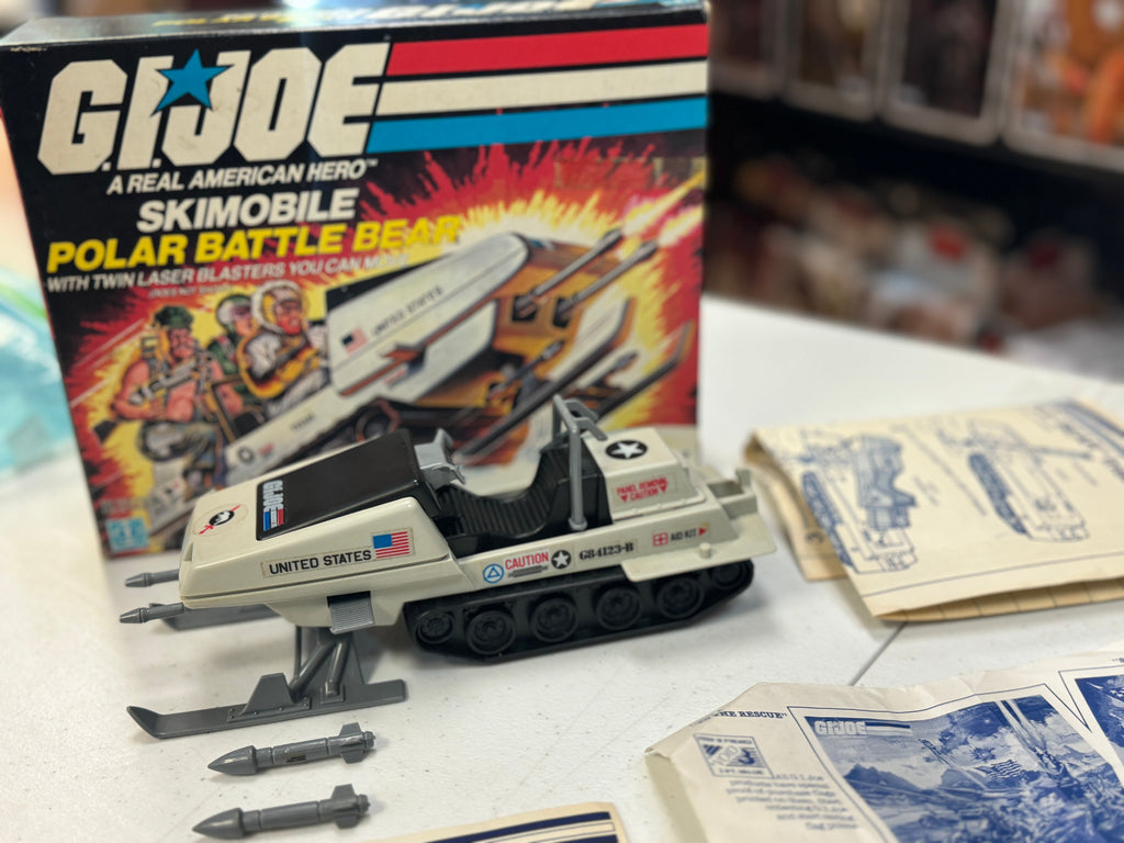 Polar Battle Bear Skimobile (Vintage GI Joe, Hasbro) COMPLETE WITH BOX product image 2, provided for visual reference and