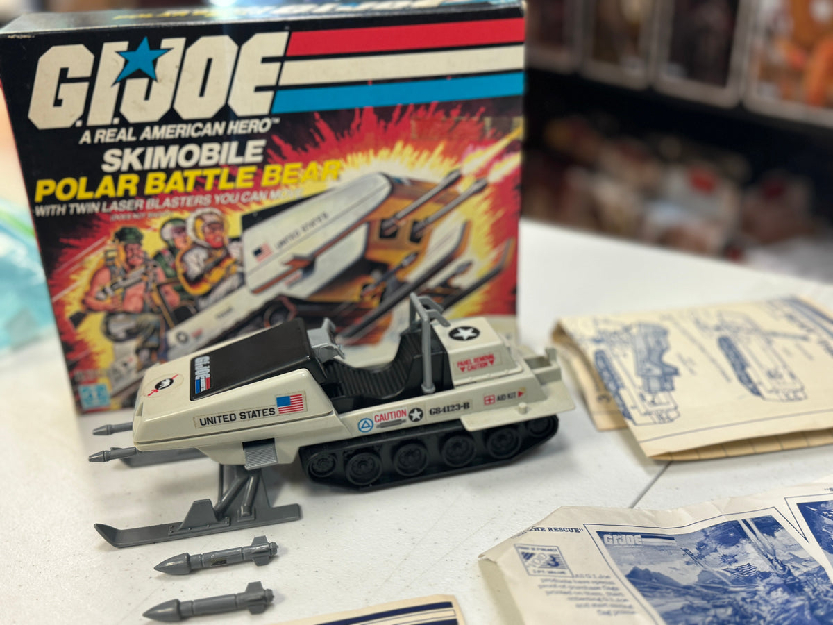 Polar Battle Bear Skimobile (Vintage GI Joe, Hasbro) COMPLETE WITH BOX product image 2, provided for visual reference and