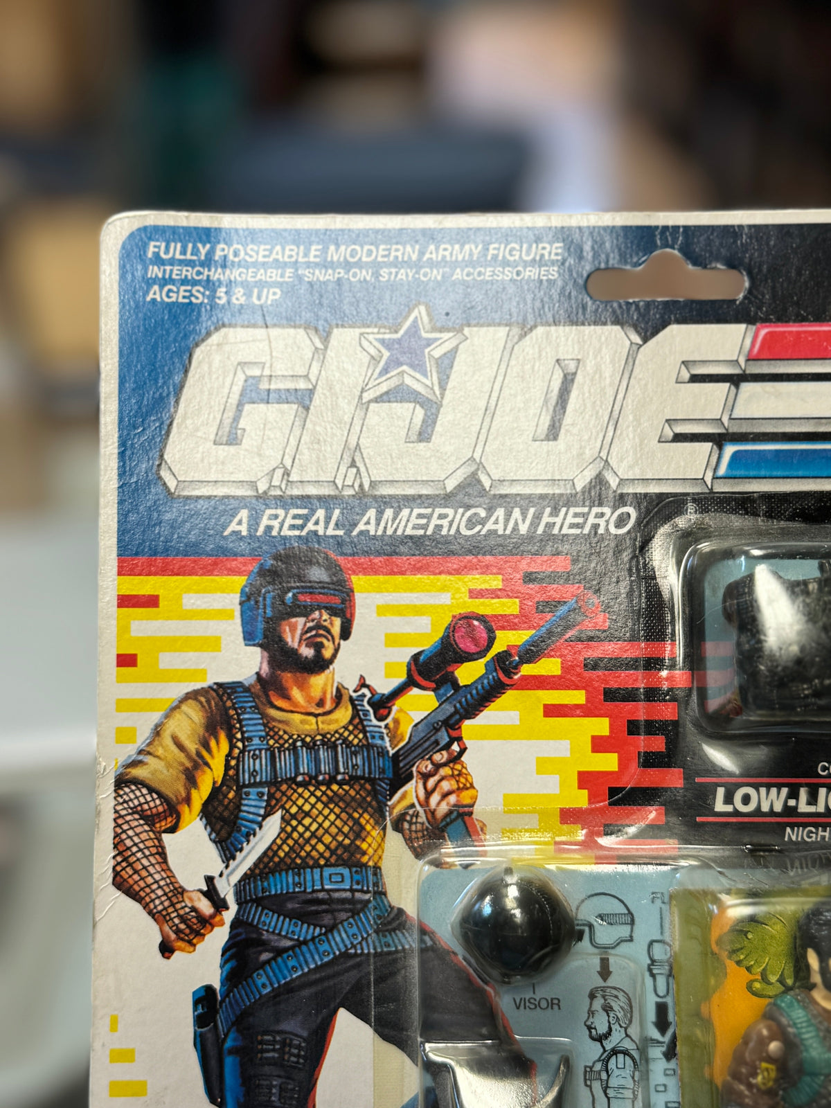 Low Light V3 3641 (Vintage GI Joe, Hasbro) SEALED product image 2, provided for visual reference and product detail review