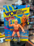 Red Trunks Ric Flair Figure (Vintage WCW Wrestling, OSFT) Sealed product image 1, provided for visual reference and product