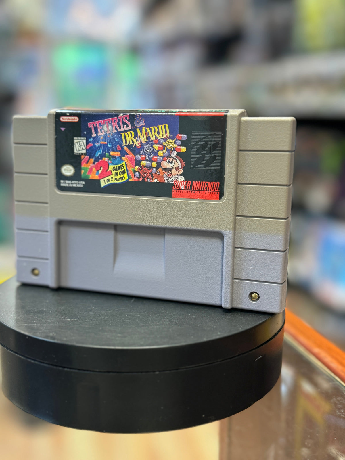 Tetris & Dr Mario 3750 (Nintendo SNES, Video Game) Tested Working product image 2, provided for visual reference and product