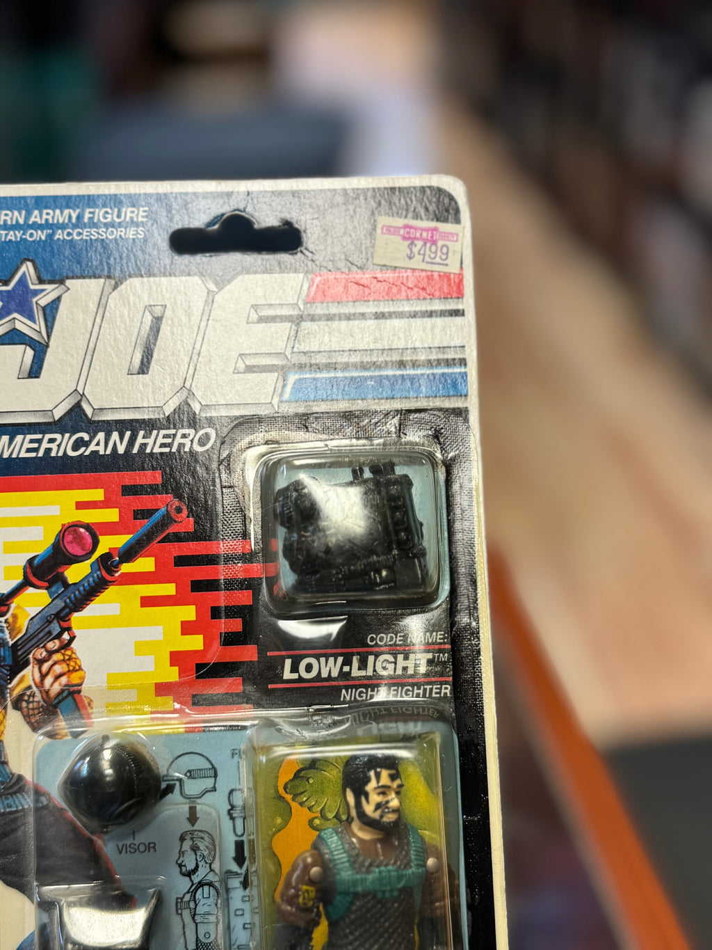 Low Light V3 3641 (Vintage GI Joe, Hasbro) SEALED product image 3, provided for visual reference and product detail review