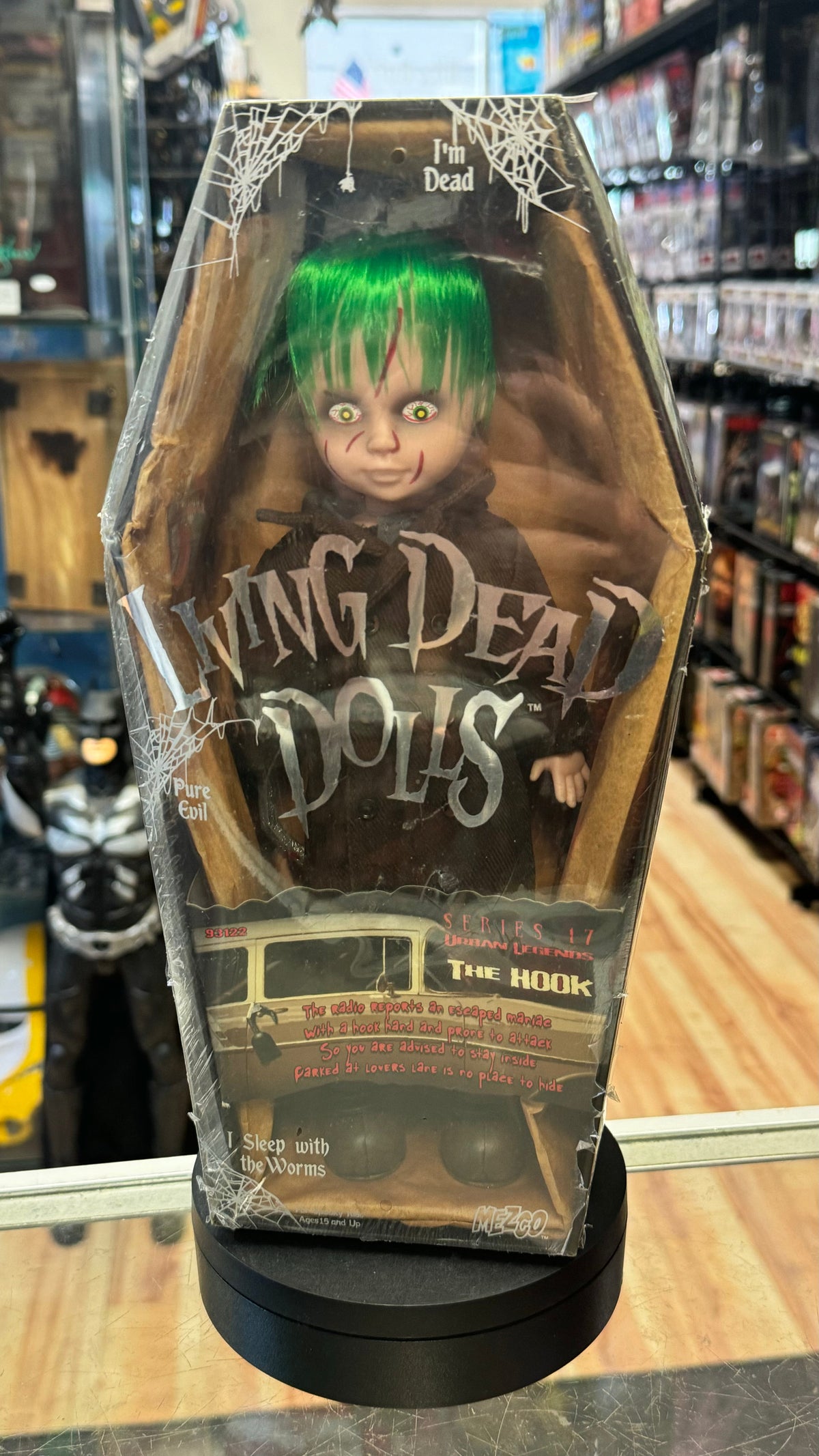 The Hook (Living Dead Dolls LDD, Vintage Mezco) SEALED product image 1, provided for visual reference and product detail