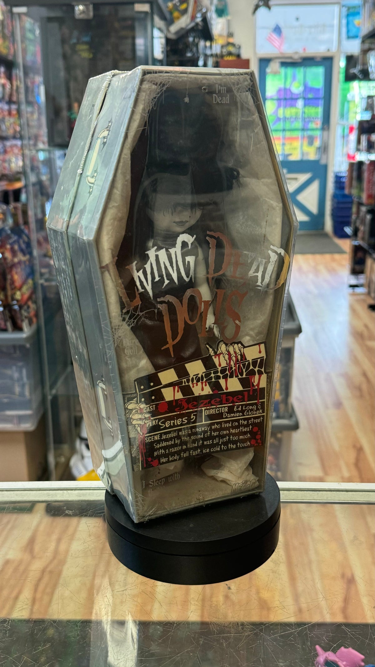 Hollywood Jezebel B&W (Living Dead Dolls LDD, Vintage Mezco) SEALED product image 5, provided for visual reference and