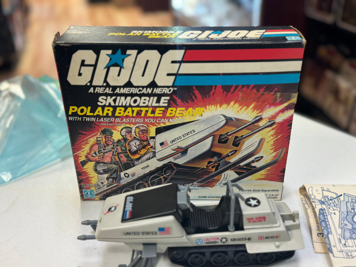 Polar Battle Bear Skimobile (Vintage GI Joe, Hasbro) COMPLETE WITH BOX product image 6, provided for visual reference and
